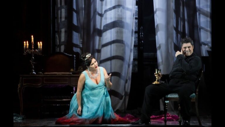 Anna Nyetrebko és Luca Salsi a La Scala 2019-es Tosca előadásában