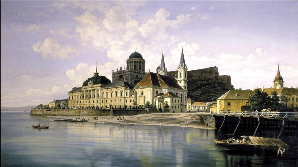 Esztergom Víziváros a 19. században - forrás: fr.wikipedia.org
