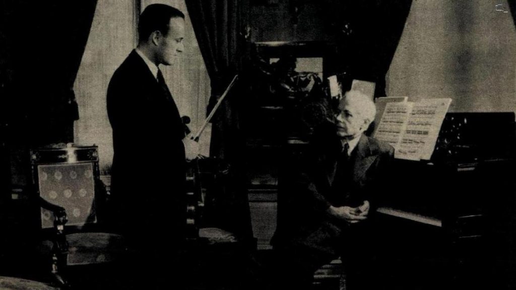 Bartók Béla és Gertler Endre a pápai koncert után egy évvel