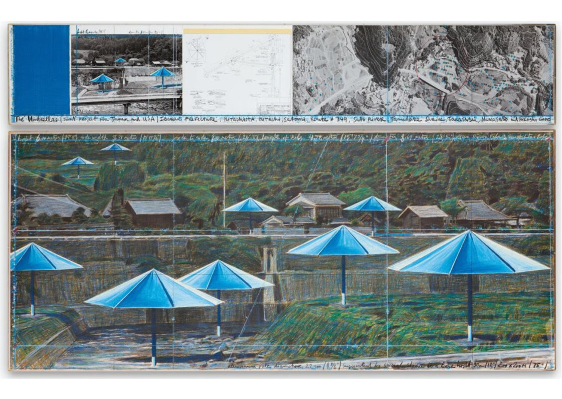 Christo és Jeanne-Claude: Az ernyők (Japán) – forrás: Sotheby’s