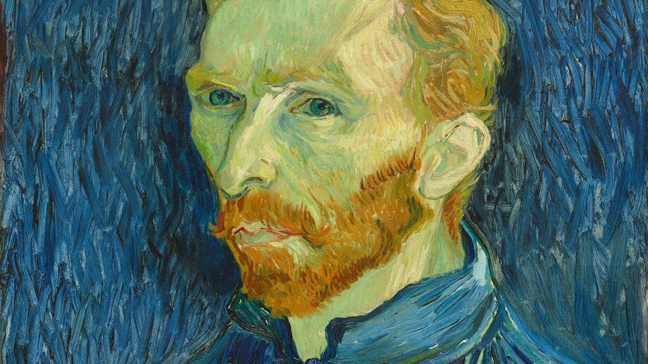 Vincent van Gogh: Önarckép 1889 - részlet