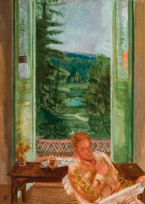 Bernáth Aurél: Önarckép ajtó előtt, 1933