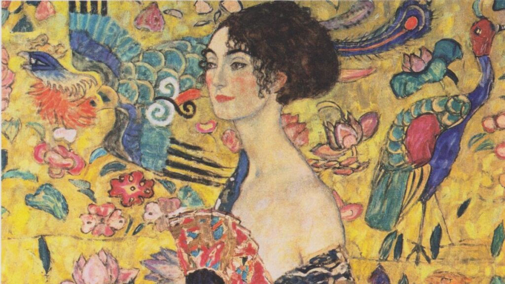 Gustav Klimt: Nő legyezővel (1917-18)
