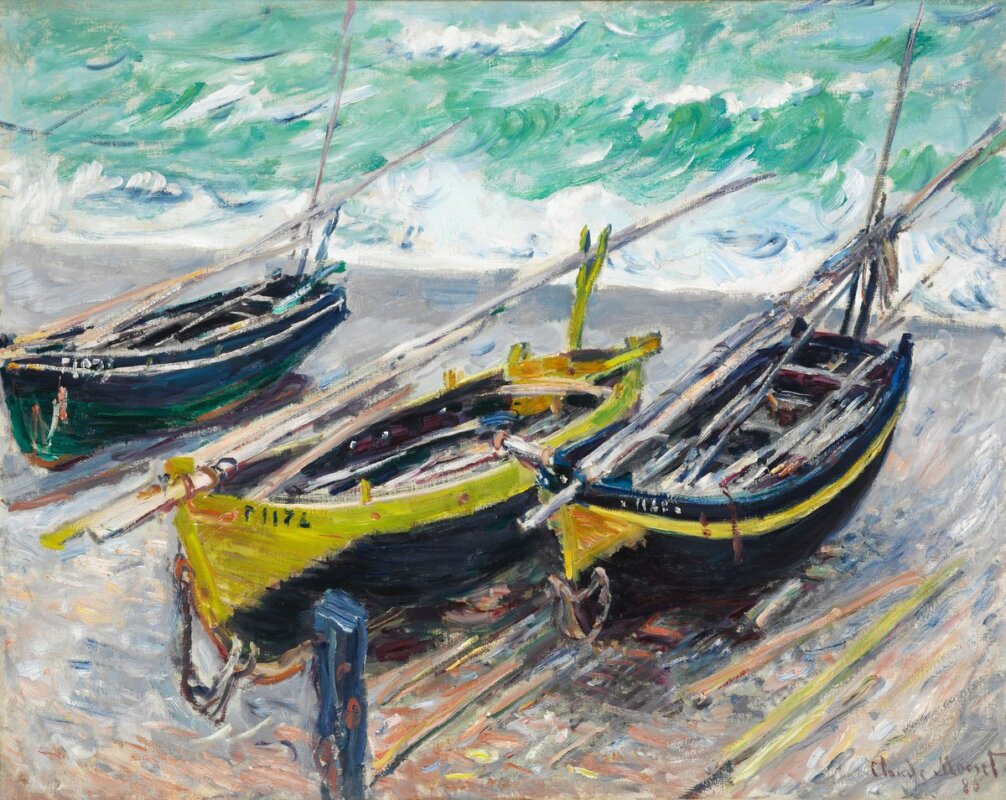 Claude Monet: Három halászhajó, 1886