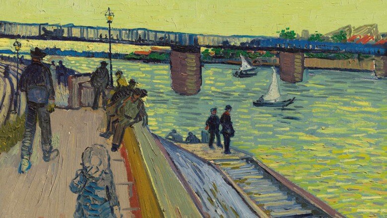 Vincent Van Gogh: A híd Trinquetaille-nál (részlet) – forrás: Christie’s