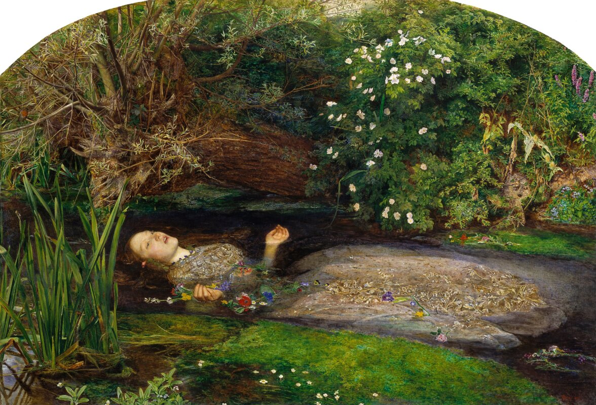 John Everett Millais: Ofélia (1851 - 1852) 