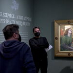 Dante Gabriel Rossetti Beata Beatrix (cc 1864-1870) címû Vágyott szépség címû kiállítás - fotó: MTI/Szigetváry Zsolt