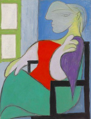 Pablo Picasso: Ablaknál ülő nő (Marie-Thérèse) – forrás: Christie’s