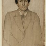 William STRANG: William Butler Yeats arcképe, 1903 - forrás: Szépművészeti Múzeum-Magyar Nemzeti Galéria