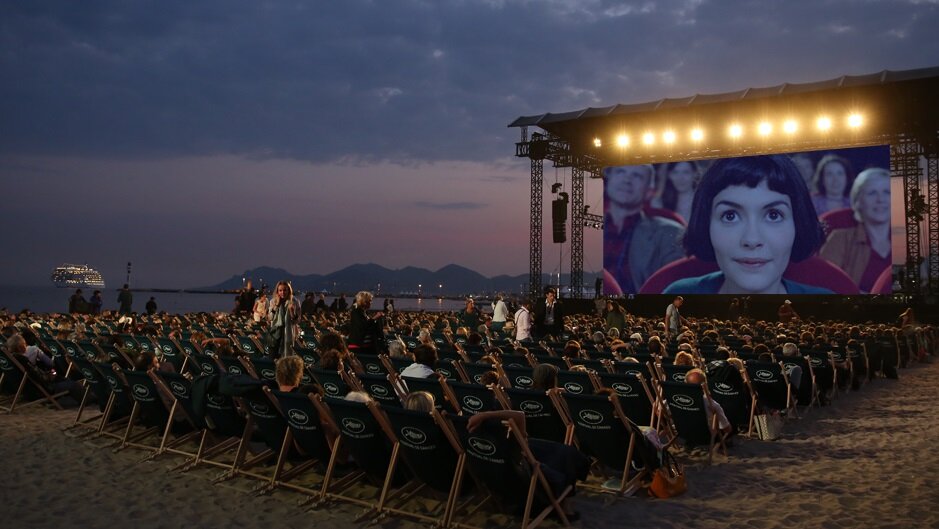 Az Amelie csodálatos életét vetítik a Cinéma de la Plage -ban - forrás: Festival de Cannes FB-old
