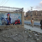 Shamsia Hassani, Afganisztán egyik első női graffitisének munkája Kabulban - forrás: www.shamsiahassani.net/