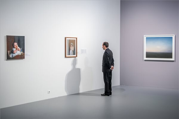 Gerhard Richter-kiállítás a Magyar Nemzeti Galériában - Balogh Zoltán / MTI