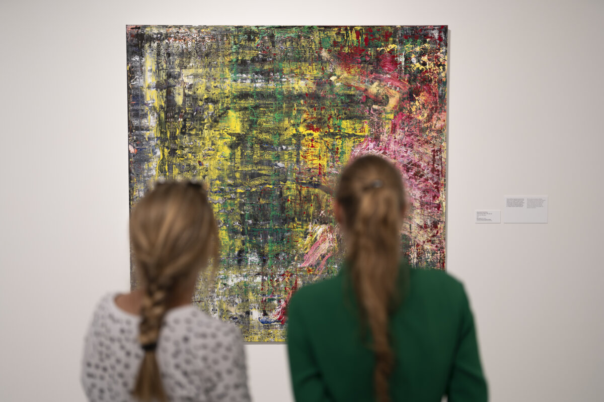 A Gerhard Richter. Valós látszat című kiállítás a Magyar Nemzeti Galériában / fotó: Szántó András