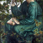 Dante Gabriel Rossetti: Álmodozó (1880) - modell: Jane Morris - forrás: wikipedia