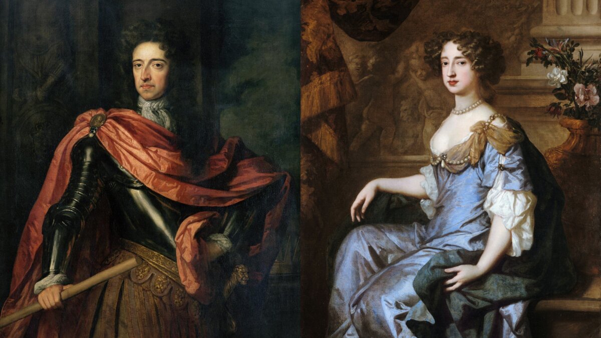 III. Vilmos (1650-1702) és II. Mária királyné - forrás: National Trust