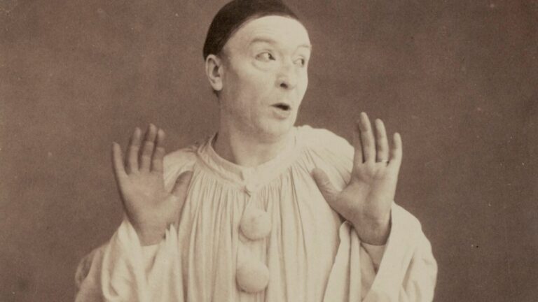 Paul Legrand mint Pierrot circa 1855 - fotó: Nadar / forrás: wikipedia
