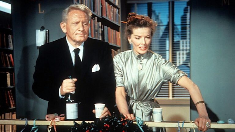 Spencer Tracy és Katherine Hepburn A tudás irodája című filmben - forrás: youtube