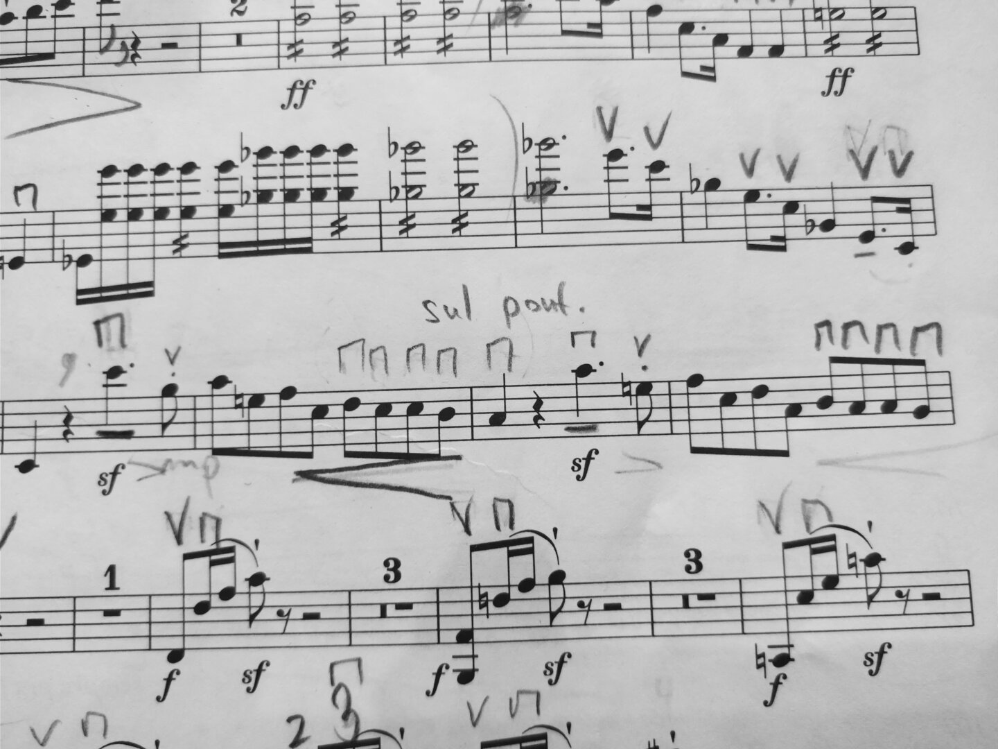 Részlet Beethoven VI. szimfóniájának Vihar tételéből