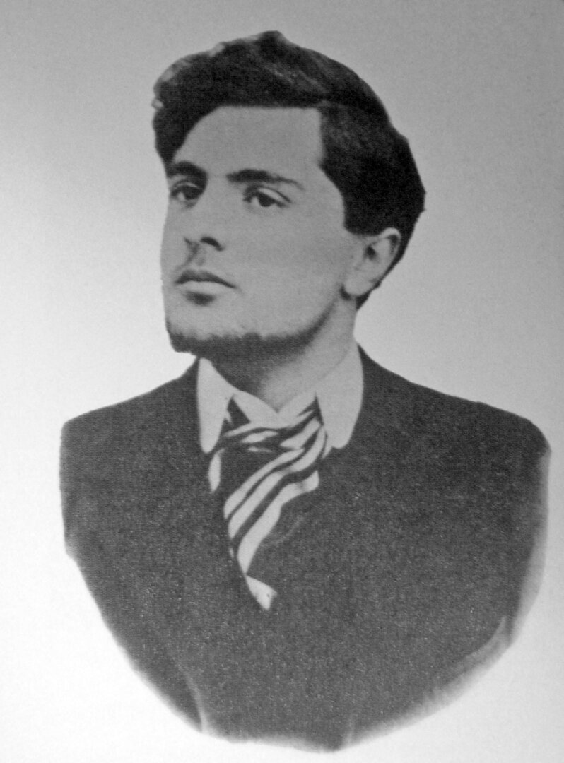 Amedeo Modigliani Livornóban kb 17 évesen - forrás: wikipedia