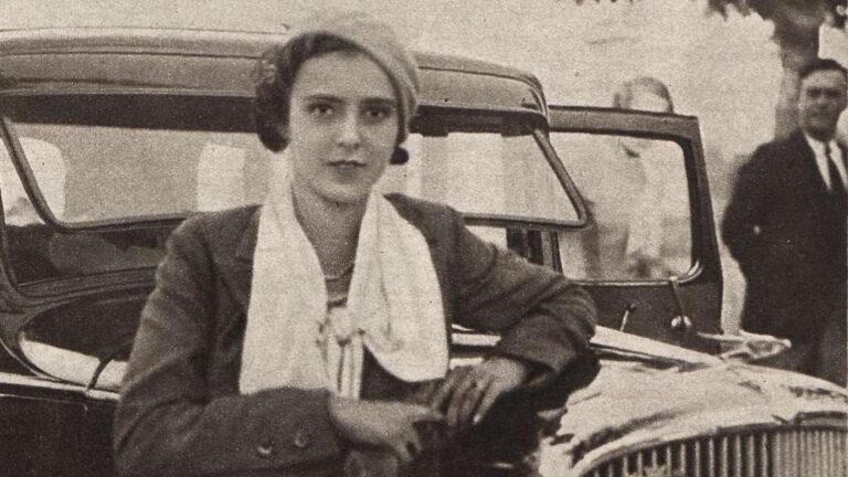 Gál Júlia a madridi szépségverseny után, úton Portugáliába - Forrás: Crónica, 1933.06.03.