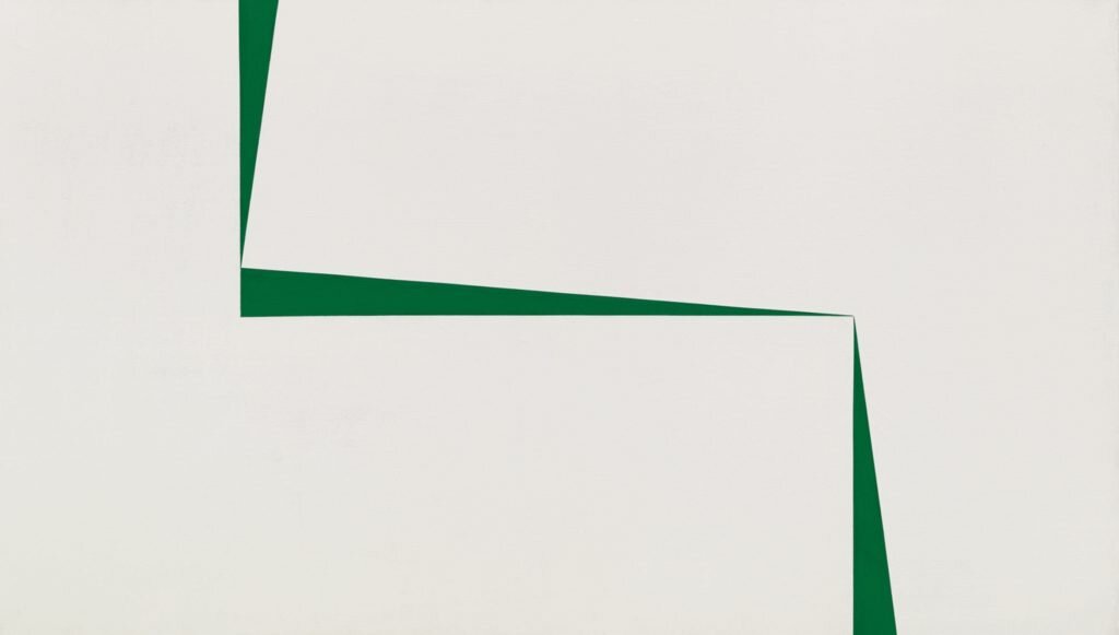 Carmen Herrera: Fehér és zöld – forrás: Sotheby’s