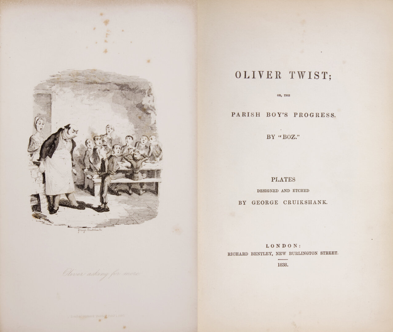 Charles Dickens: Twist Olivér első kiadásának előlapja - forrás: wikipedia