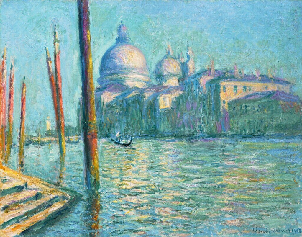 Claude Monet: A Canal Grande és a Santa Maria della Salute – forrás: Sotheby’s