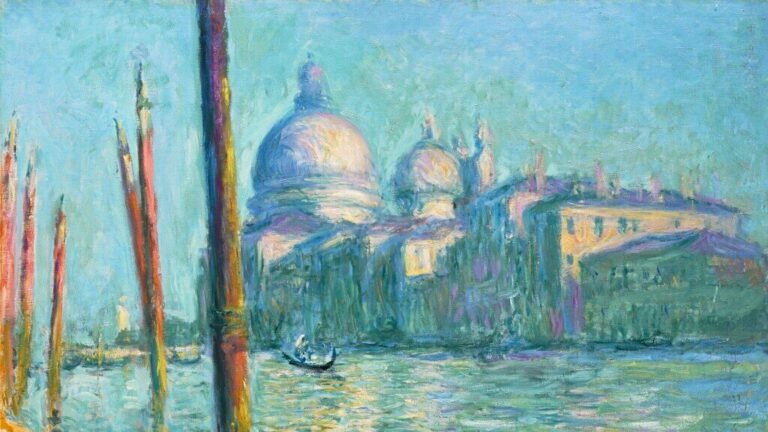 Claude Monet: A Canal Grande és a Santa Maria della Salute (részlet) – forrás: Sotheby’s