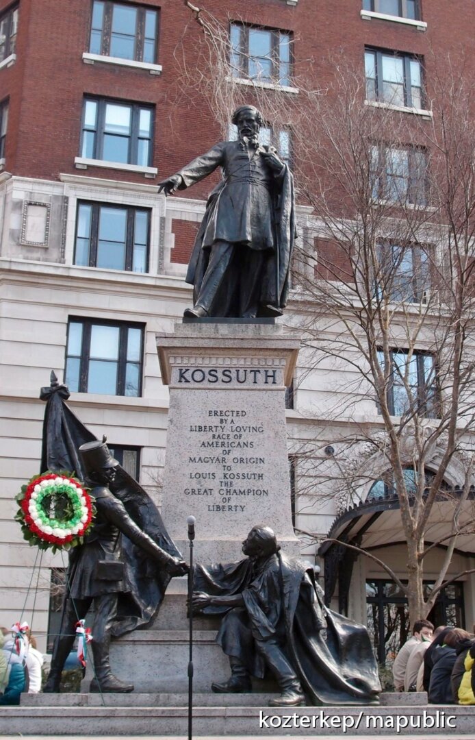 Kossuth-szobor New Yorkban - fotó: Katie Garbutt/köztérkép.hu