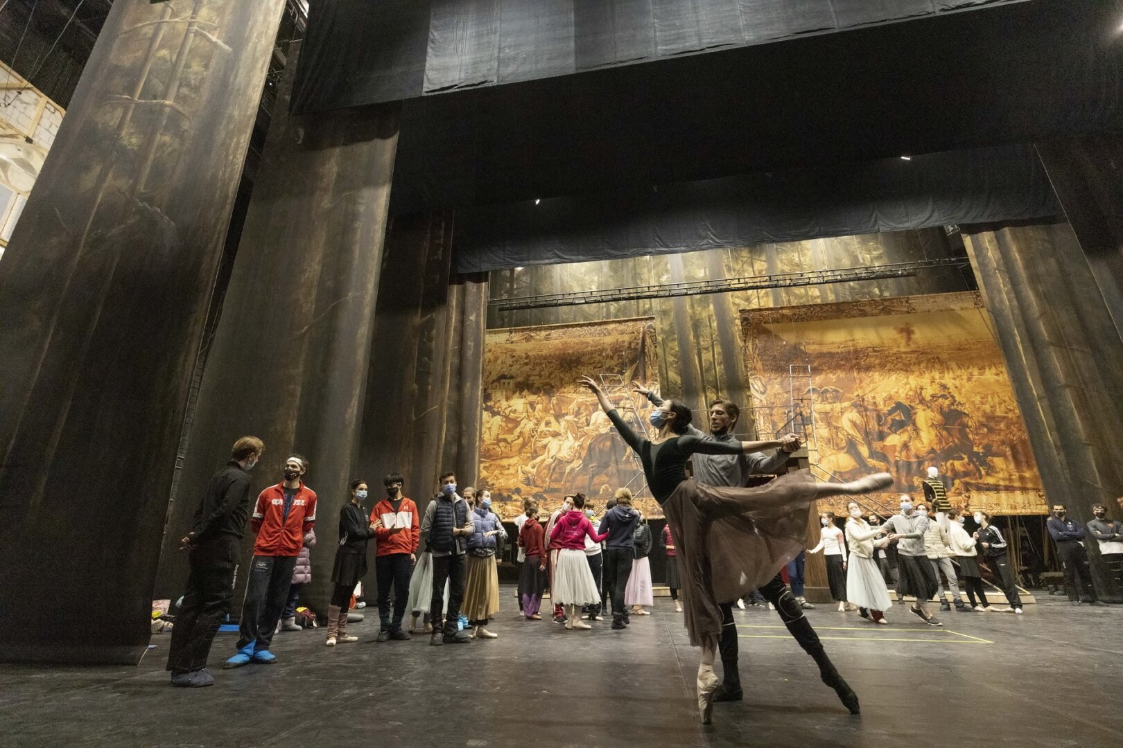 A Mayerling nagyszínpadi próbája - fotó: Rákossy Péter 