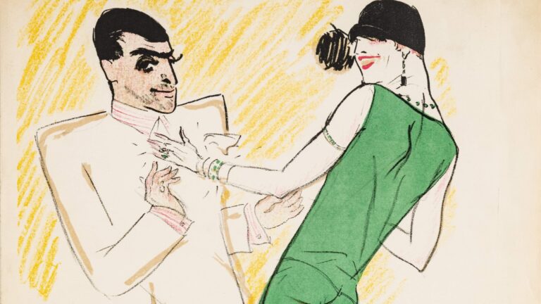 Vértes Marcell: Dancing album, 1925-ből címlap - forrás: Szépművészeti Múzeum – Grafikai Gyűjtemény