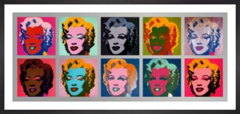 Andy Warhol: Marilyn Monroe (Marilyn) (Tíz Marilyn; 1967) – forrás: Christie’s