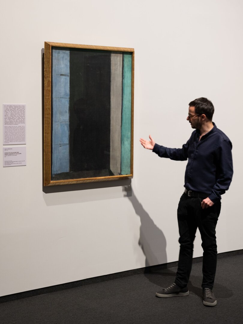 Fehér Dávid művészettörténész, a Matisse-kiállítás kurátora - fotó: Palkó György / Szépművészeti Múzeum