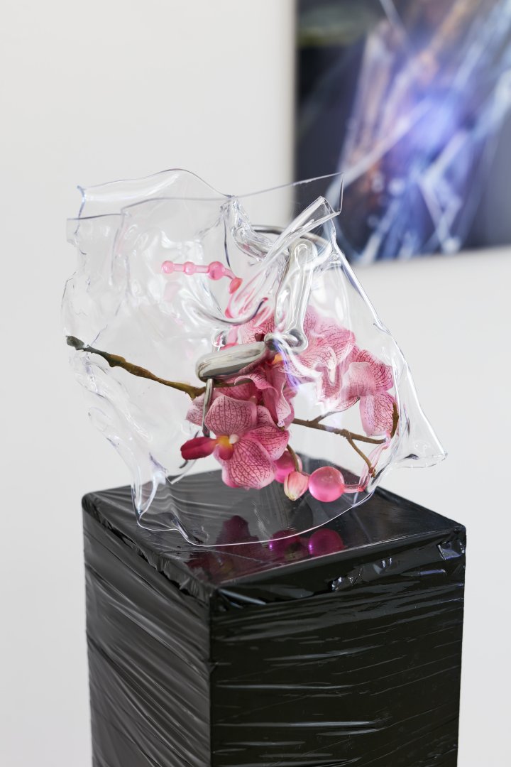 6. Eszter Lázár: Flutter, 2022, plastic object, 25 x 30 x 20 cm, photo by Dávid Biró, courtesy of Ani Molnár Gallery