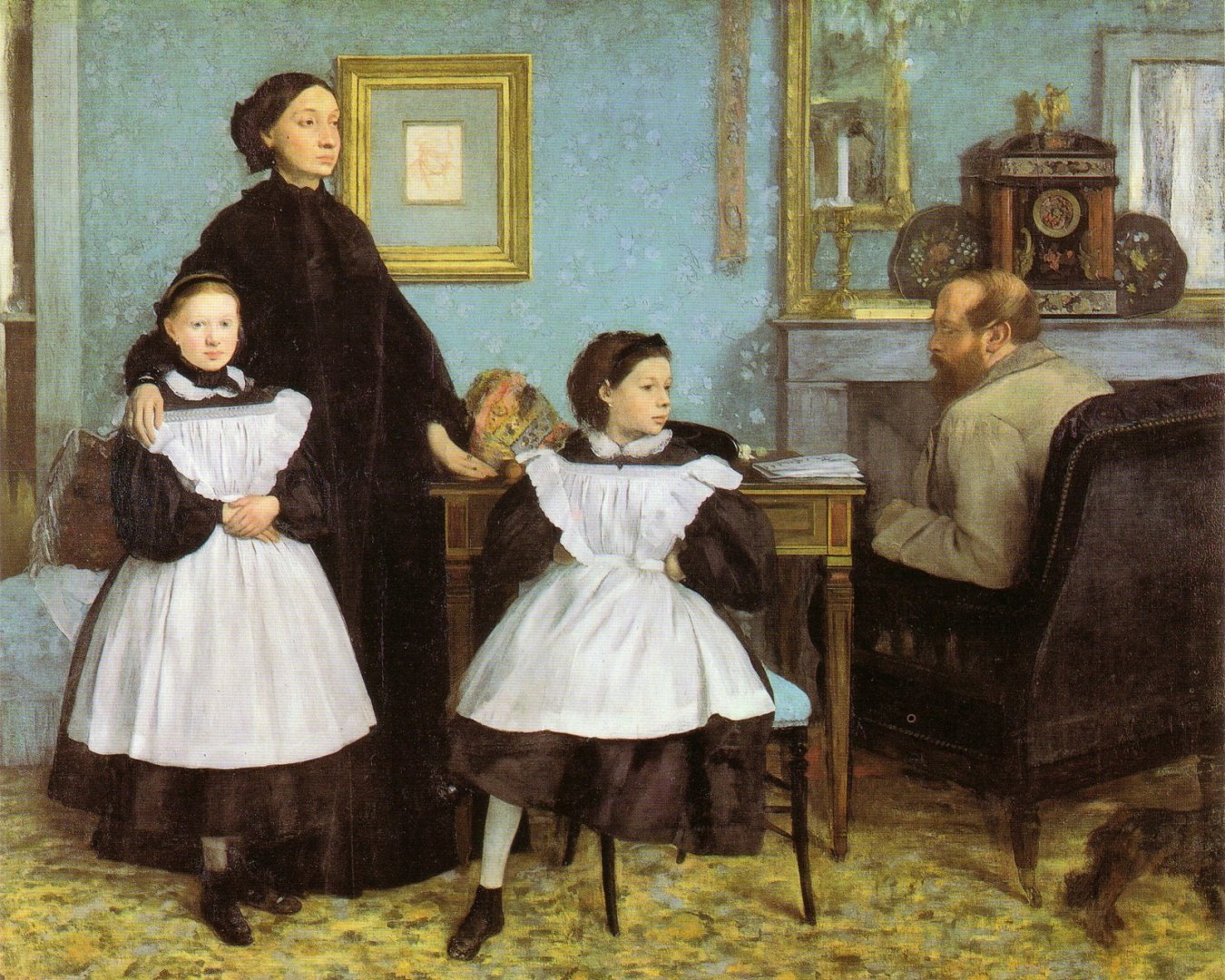 Edgar Degas: A Bellelli-család (1858-1867) - forrás: wikipedia/ Musée d'Orsay