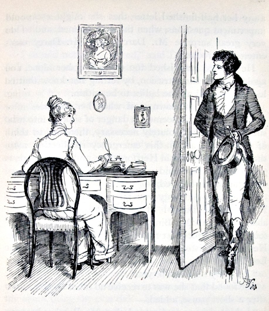 Elizabeth és Mr Darcy Hugh Thomson illusztrációján 1894-ben - forrás: wikipedia