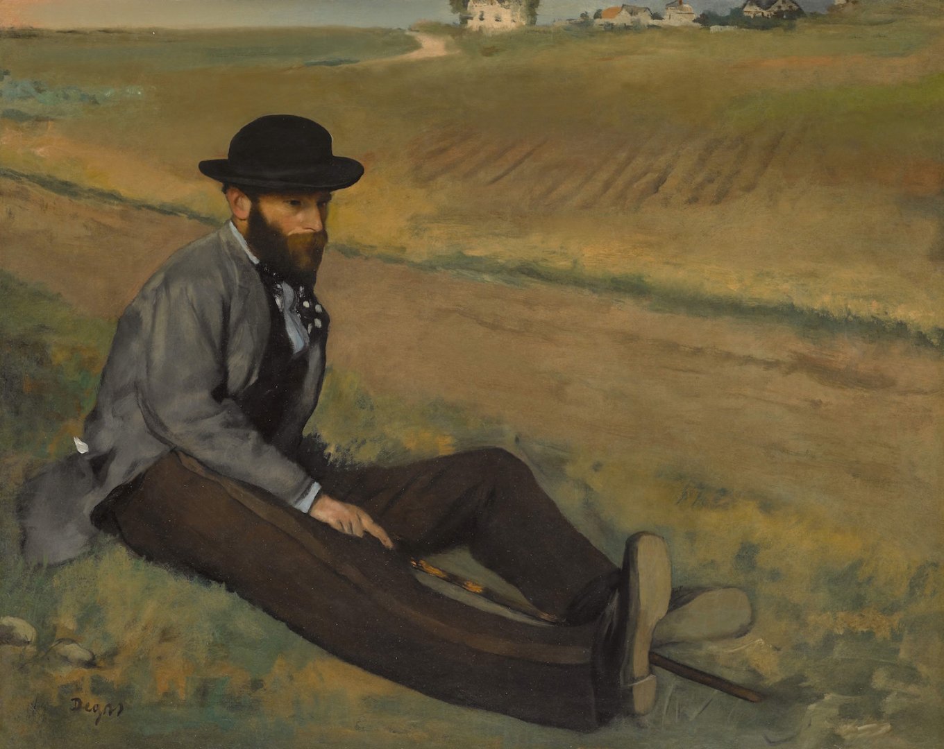 Edgar Degas: Eugène Manet portréja – forrás: Sotheby’s