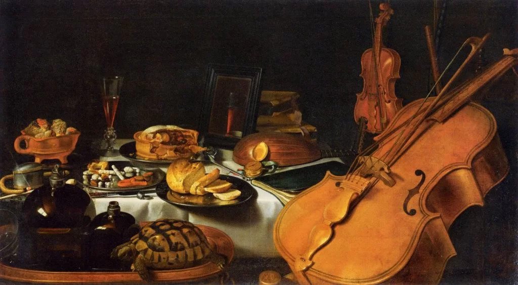 Pieter Claesz: Csendélet hangszerekkel (1623)
