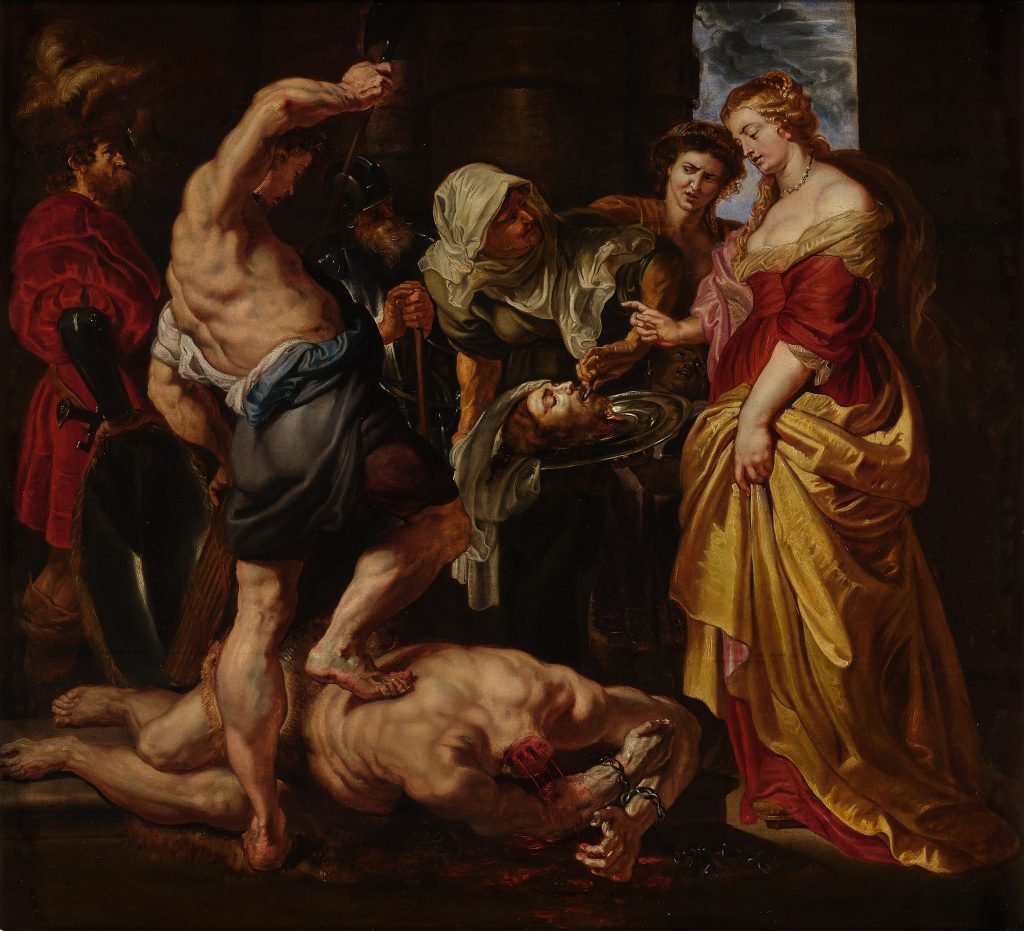 Peter Paul Rubens: Salome Keresztelő Szent János levágott fejével – forrás: Sotheby’s