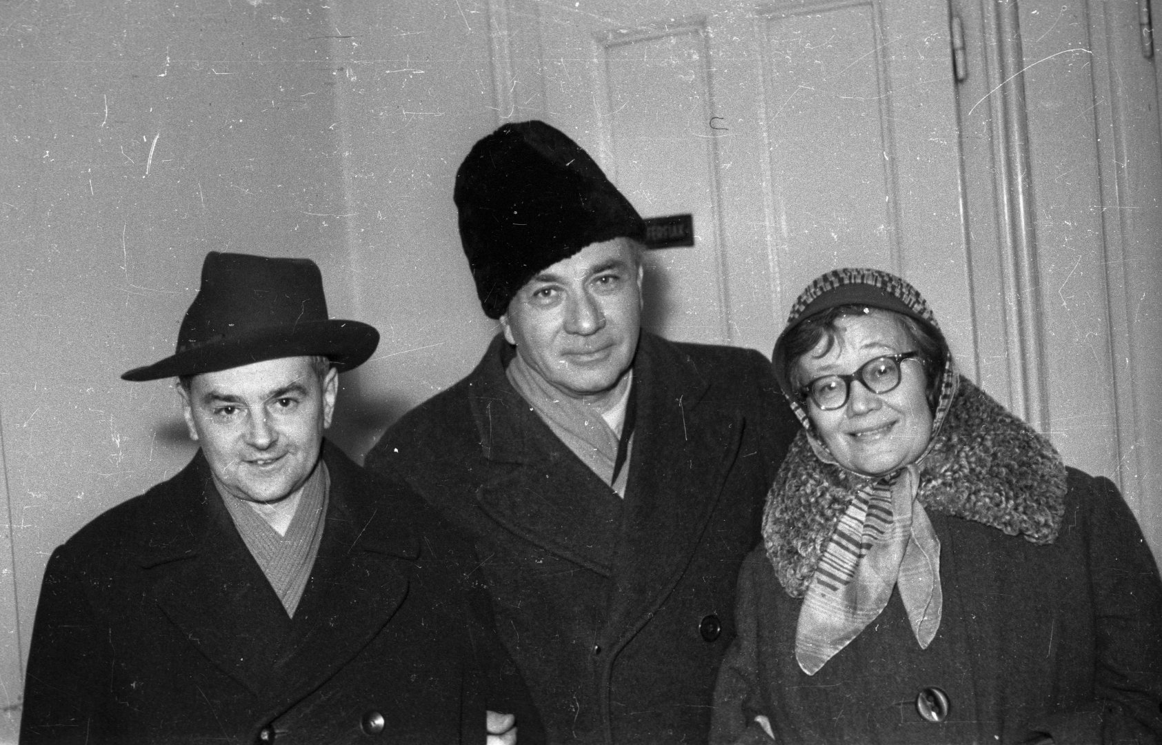 Weöres Sándor, Illyés Gyula és Károlyi Amy költők, 1965-ben - fotó: Fortepan / Hunyady József