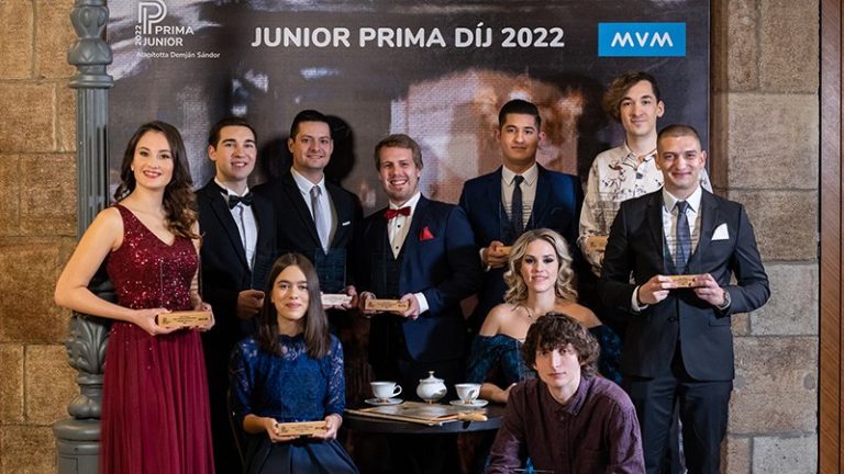 A Junior Prima Díj zeneművészet kategóriájának 2023-as díjazottjai - forrás: MVM Zrt.