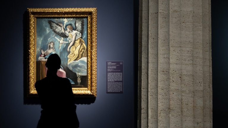 El Greco: Angyali üdvözlet, 1600 körül - Fotó: Szépművészeti Múzeum-Magyar Nemzeti Galéria / Szántó András