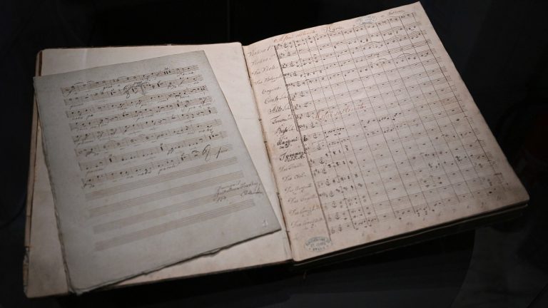 Beethoven kottakézirata a Morva Múzeum gyűjteményében - fotó: Salek Vaclav/CTK
