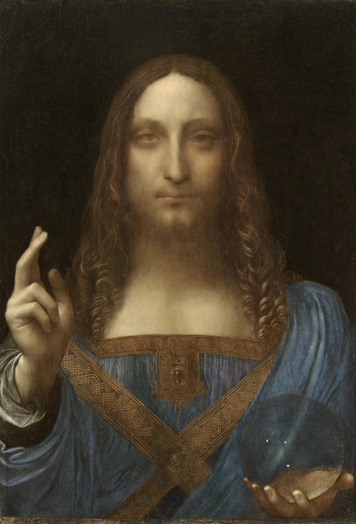 Leonardo da Vinci (?): Salvator Mundi – forrás: Christie’s
