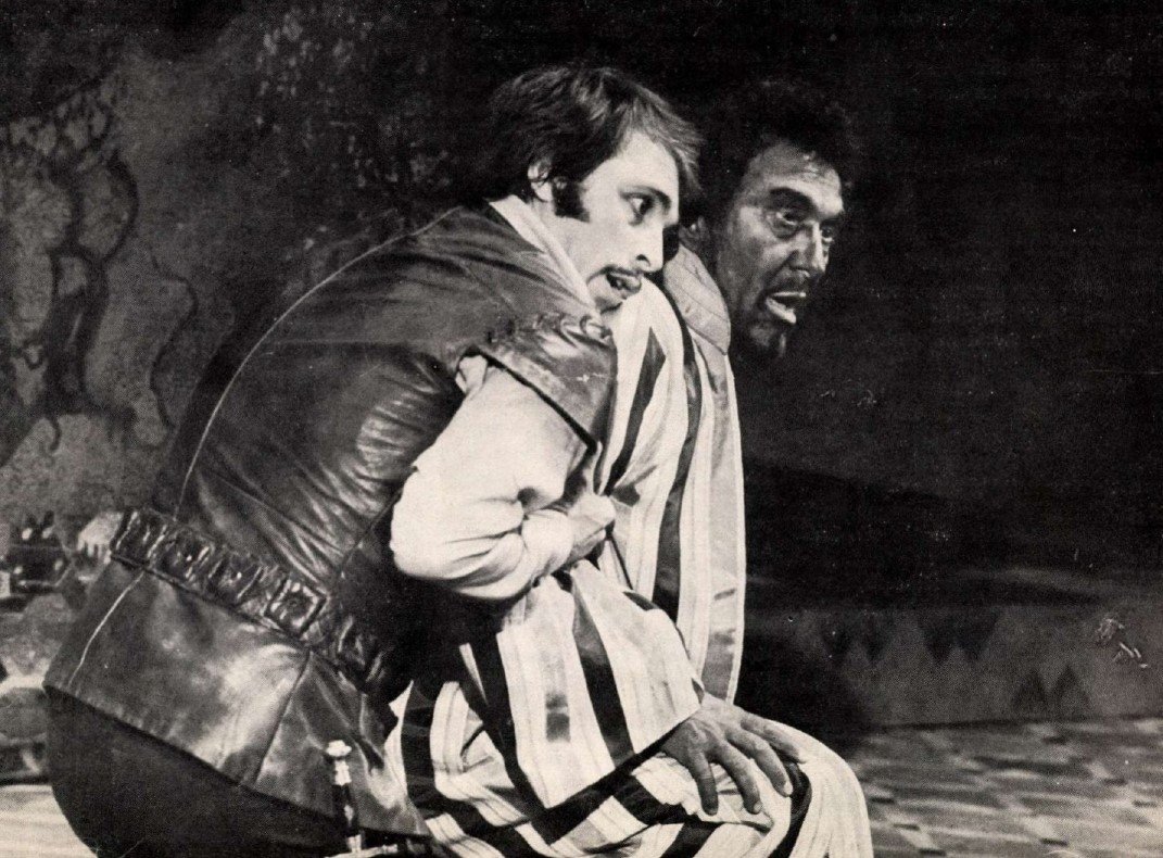 Bessenyei Ferenc és Huszti Péter a Madách Színház 1973-as Othelló előadásában - 