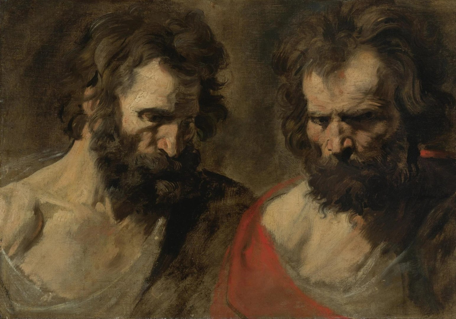 Anthony van Dyck: Két tanulmány egy szakállas férfifejhez – forrás: Sotheby’s