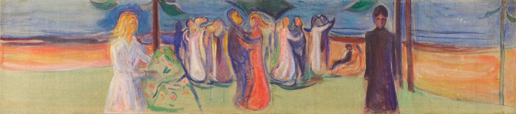 Edvard Munch: Tánc a parton – forrás: Sotheby’s