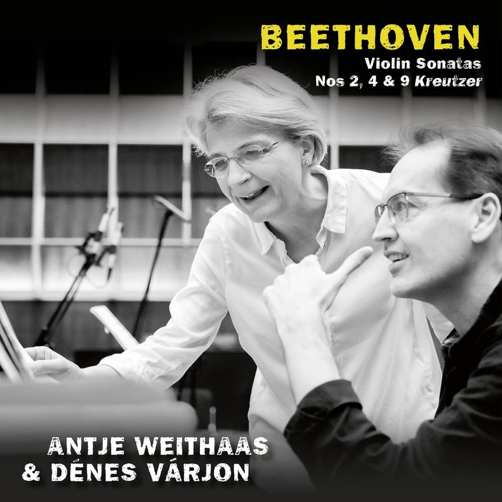 Várjon Dénes és Antje Weithaas Beethoven szonáta lemezének borítója - forrás: Challenge Records
