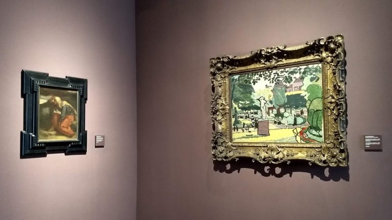 Rippl-Rónai József alkotása Eugène Delacroix festménye mellett a toledói Roberto Polo Gyűjteményben - Forrás: Marton Ildikó/Kultúrexpress