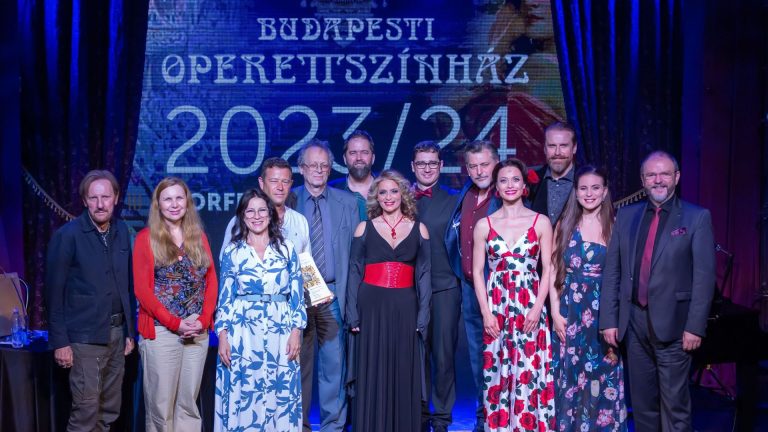 A Budapesti Operettszínház sajtótájékoztatójának résztvevői